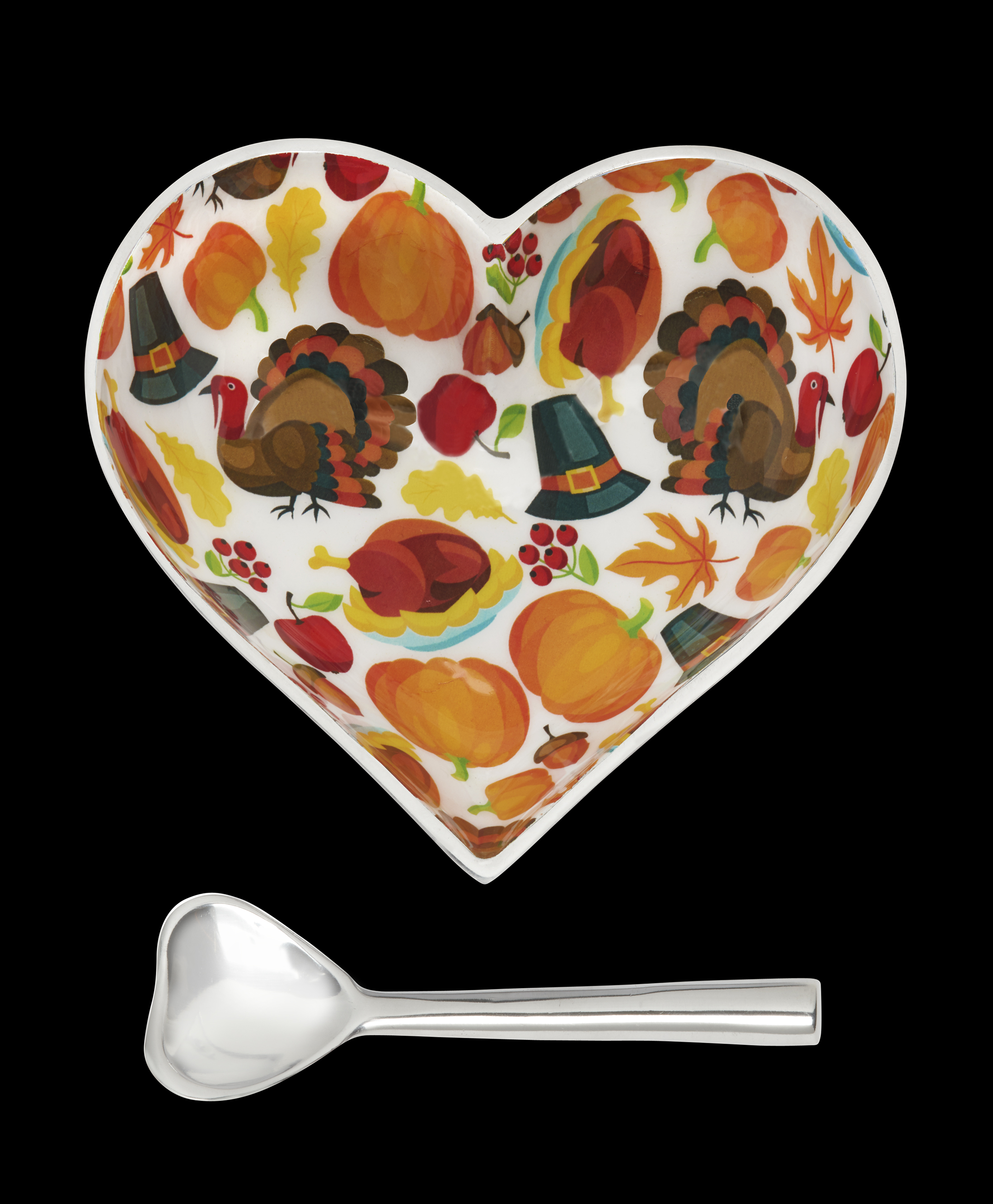 Happy Thanksgiving Heart with Heart Spoon